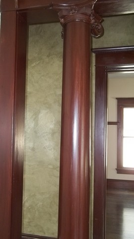 Davenport Iowa Venetian plaster wall by That British painter