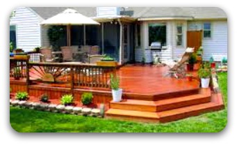 A large family focused deck in moline great for those get togethers on the weekend